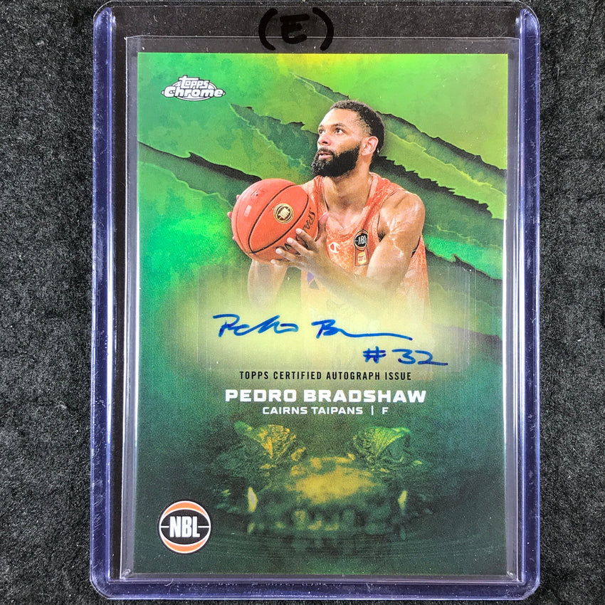 2024-25 Topps Chrome NBL PEDRO BRADSHAW NBL Auto Refractor #PB (E)