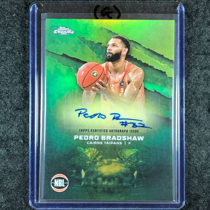 2024-25 Topps Chrome NBL PEDRO BRADSHAW NBL Auto Refractor #PB (G)