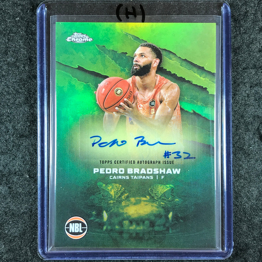 2024-25 Topps Chrome NBL PEDRO BRADSHAW NBL Auto Refractor #PB (H)