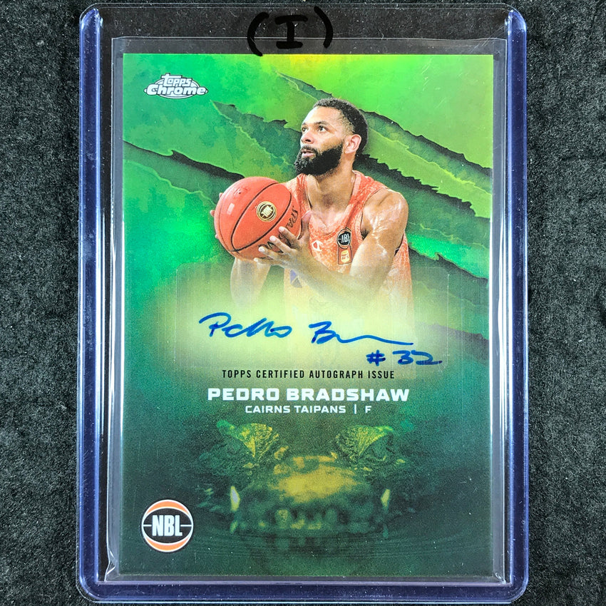 2024-25 Topps Chrome NBL PEDRO BRADSHAW NBL Auto Refractor #PB (I)