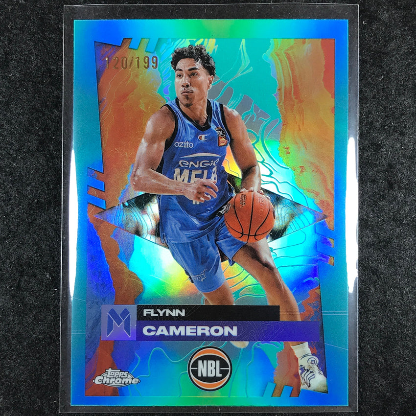 2024-25 Topps Chrome NBL FLYNN CAMERON Base Aqua /199 #45