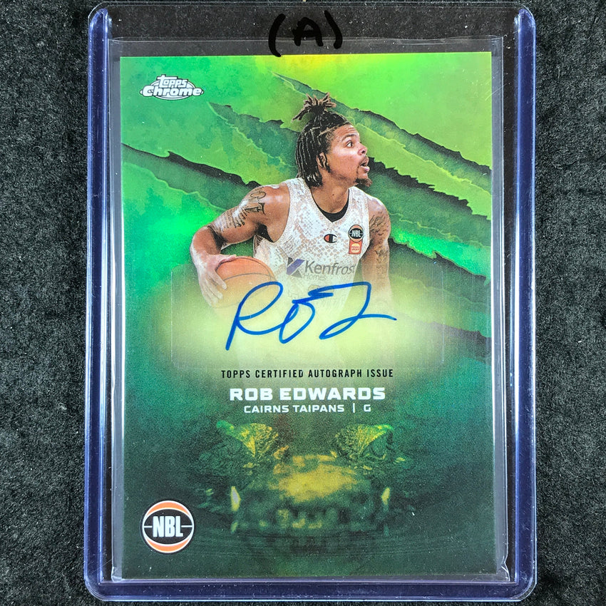 2024-25 Topps Chrome NBL ROB EDWARDS NBL Auto Refractor #RE (A)