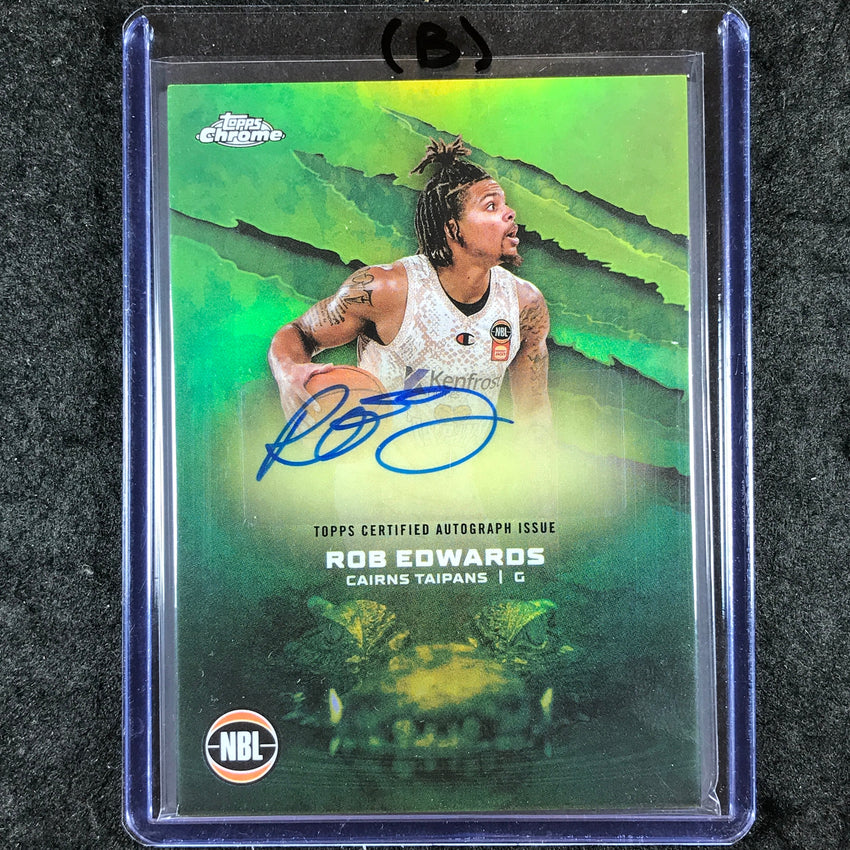 2024-25 Topps Chrome NBL ROB EDWARDS NBL Auto Refractor #RE (B)