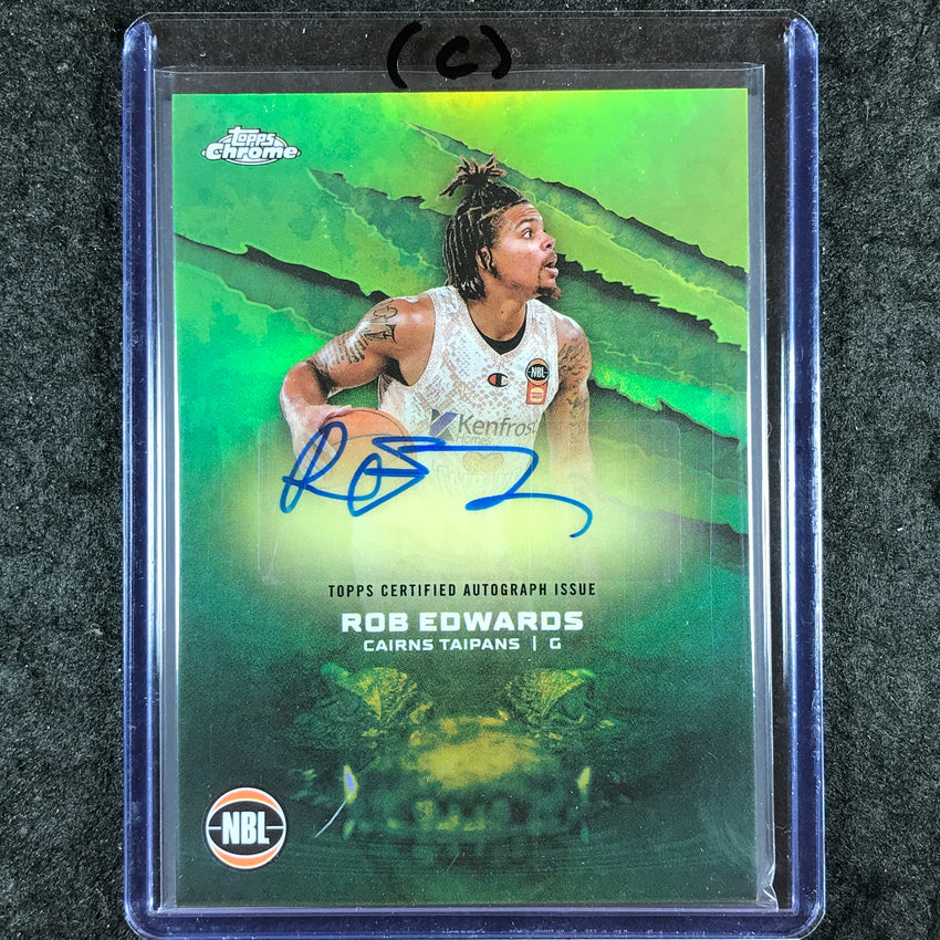 2024-25 Topps Chrome NBL ROB EDWARDS NBL Auto Refractor #RE (C)