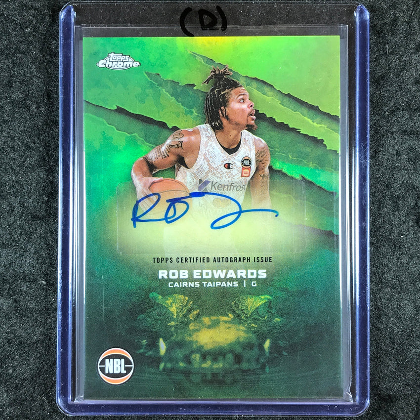 2024-25 Topps Chrome NBL ROB EDWARDS NBL Auto Refractor #RE (D)