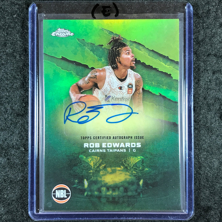 2024-25 Topps Chrome NBL ROB EDWARDS NBL Auto Refractor #RE (E)