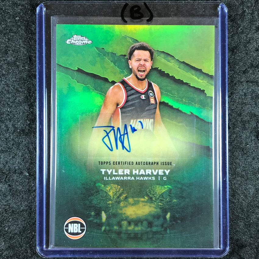 2024-25 Topps Chrome NBL TYLER HARVEY NBL Auto Refractor #TH (B)