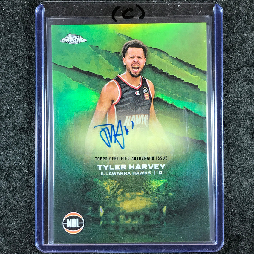 2024-25 Topps Chrome NBL TYLER HARVEY NBL Auto Refractor #TH (C)