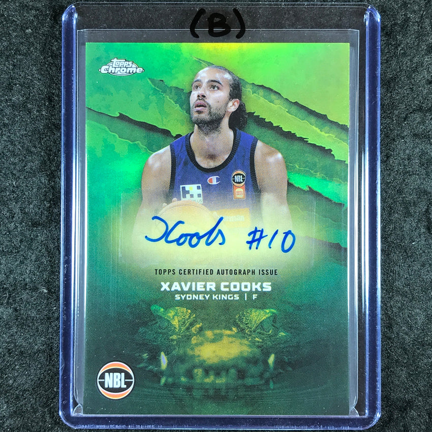 2024-25 Topps Chrome NBL XAVIER COOKS NBL Auto Refractor #XC (B)