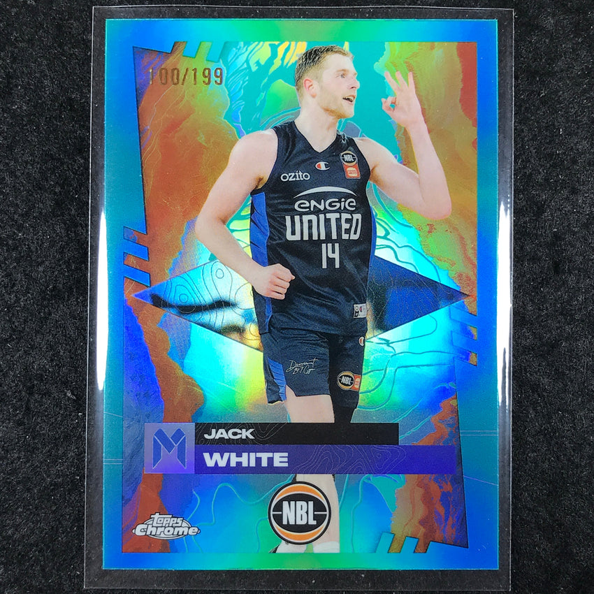 2024-25 Topps Chrome NBL JACK WHITE Base Aqua /199 #50