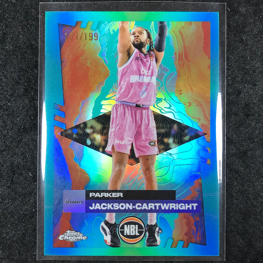2024-25 Topps Chrome NBL PARKER JACKSON-CARTWRIGHT Base Aqua /199 #52