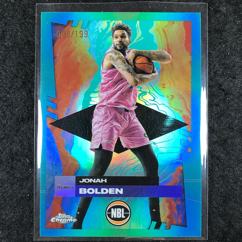 2024-25 Topps Chrome NBL JONAH BOLDEN Base Aqua /199 #54
