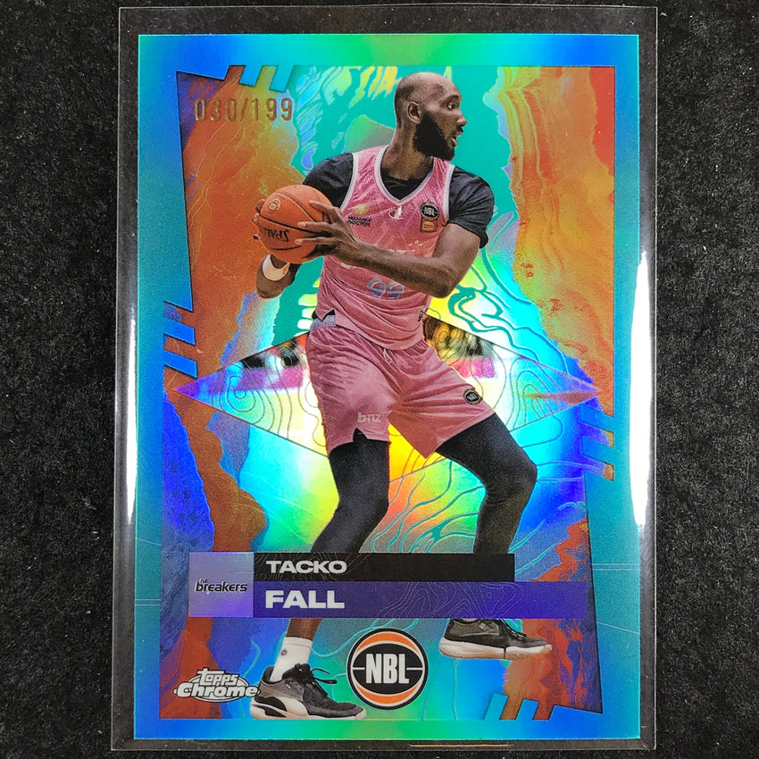 2024-25 Topps Chrome NBL TACKO FALL Base Aqua /199 #57