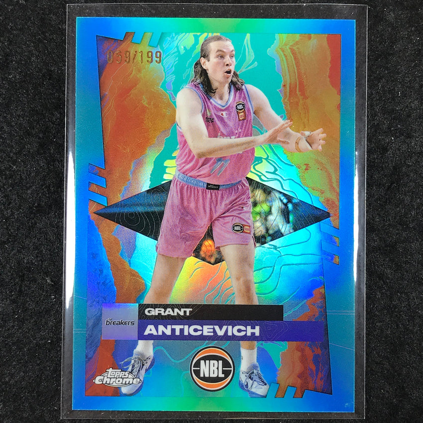 2024-25 Topps Chrome NBL GRANT ANTICEVICH Base Aqua /199 #58