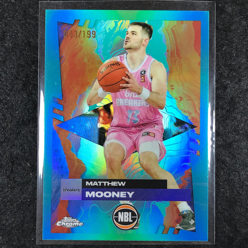 2024-25 Topps Chrome NBL MATTHEW MOONEY Base Aqua /199 #59