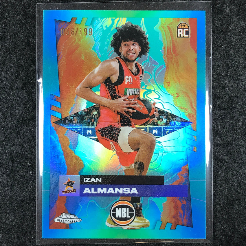 2024-25 Topps Chrome NBL IZAN ALMANSA Rookie Base Aqua /199 #61