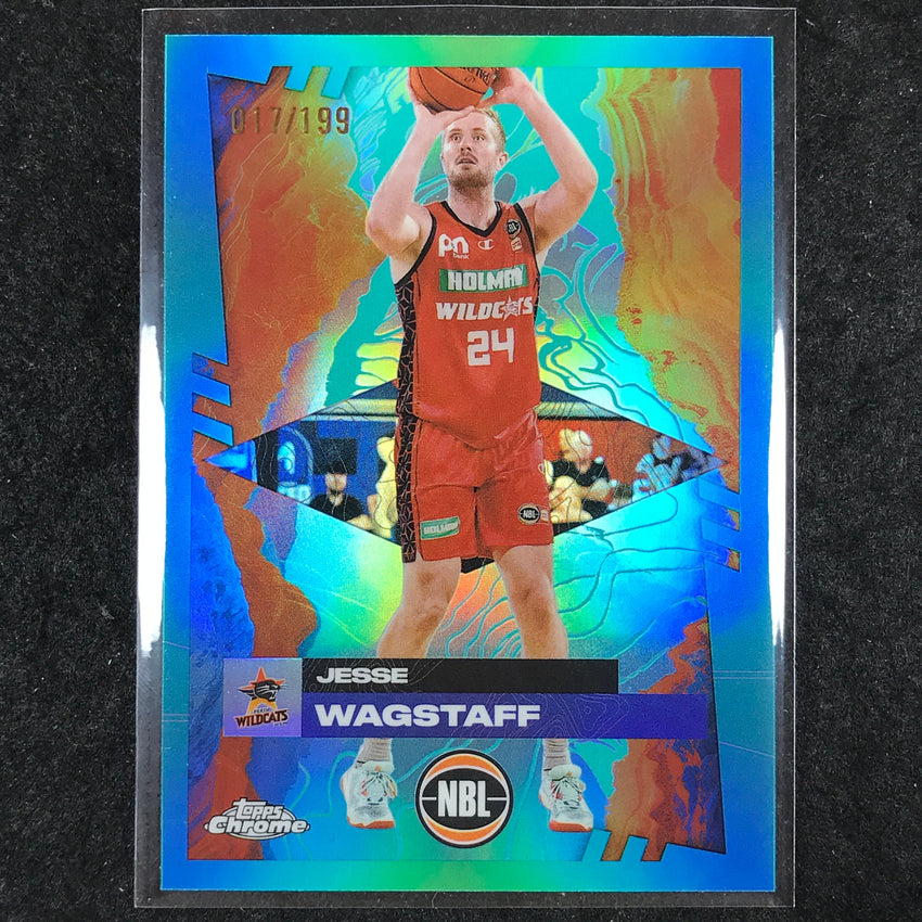 2024-25 Topps Chrome NBL JESSE WAGSTAFF Base Aqua /199 #67