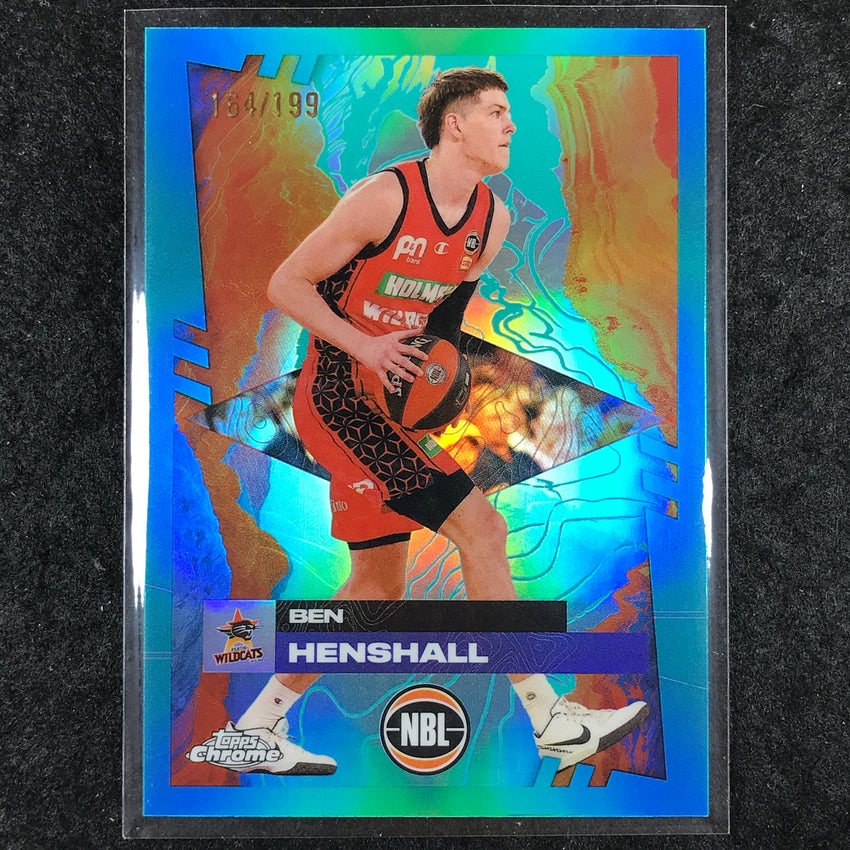 2024-25 Topps Chrome NBL BEN HENSHALL Base Aqua /199 #69