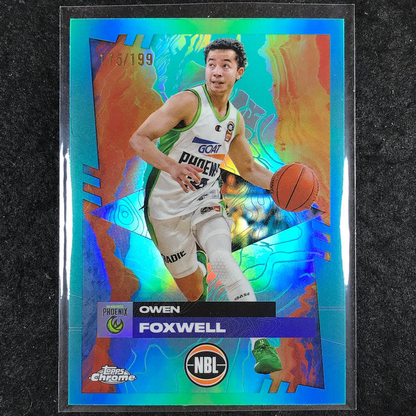 2024-25 Topps Chrome NBL OWEN FOXWELL Base Aqua /199 #73