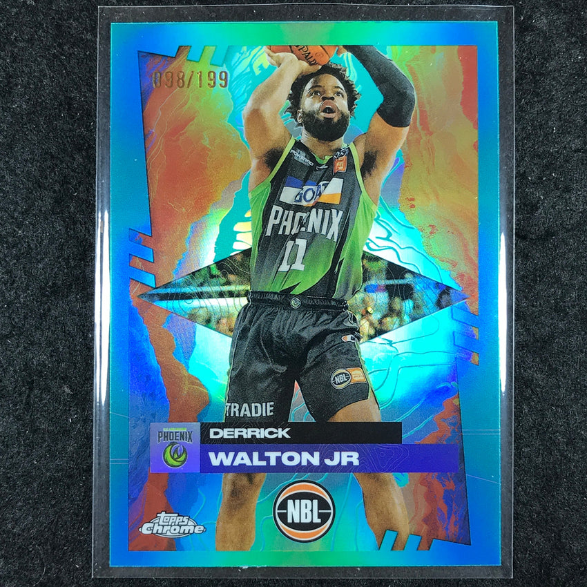 2024-25 Topps Chrome NBL DERRICK WALTON JR. Base Aqua /199 #75