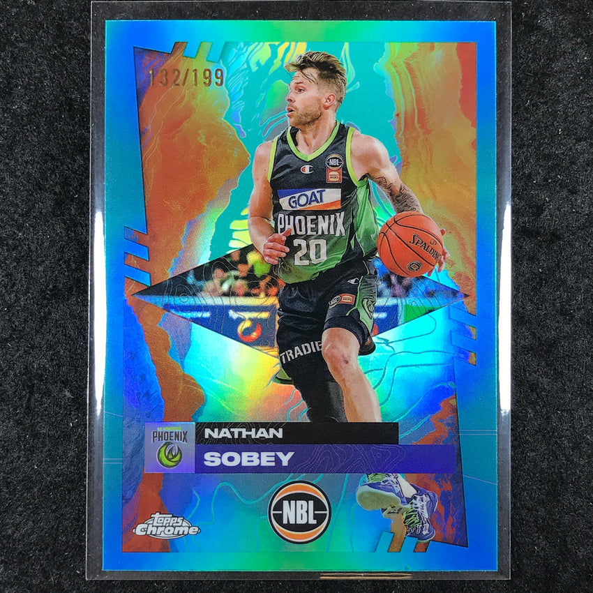 2024-25 Topps Chrome NBL NATHAN SOBEY Base Aqua /199 #76