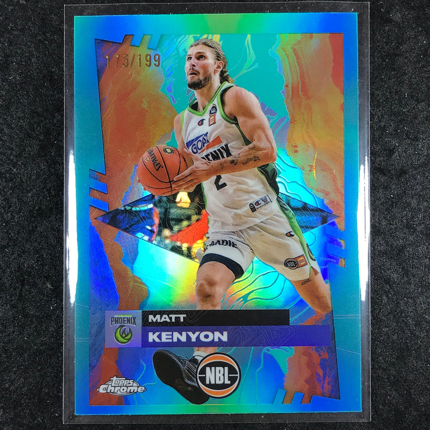 2024-25 Topps Chrome NBL MATT KENYON Base Aqua /199 #77