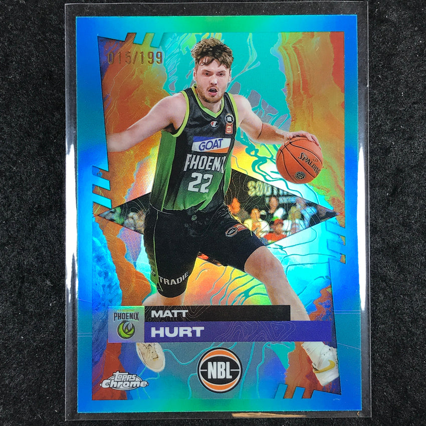 2024-25 Topps Chrome NBL MATT HURT Base Aqua /199 #79
