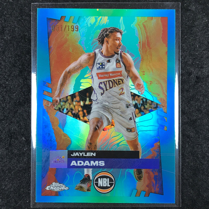 2024-25 Topps Chrome NBL JAYLEN ADAMS Base Aqua /199 #82