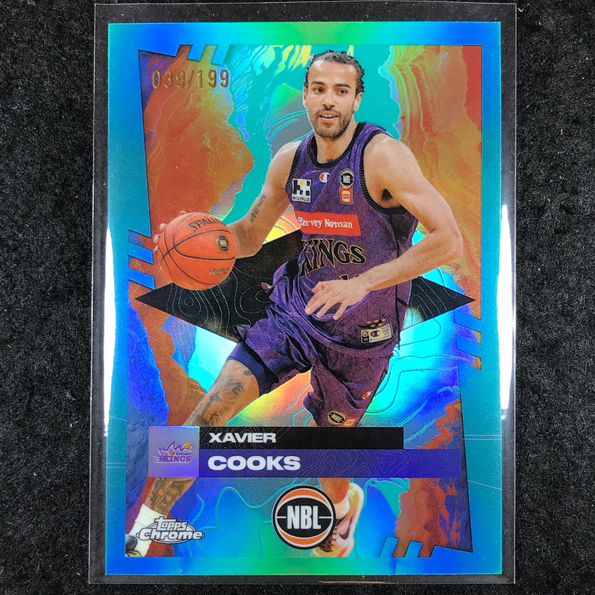2024-25 Topps Chrome NBL XAVIER COOKS Base Aqua /199 #84