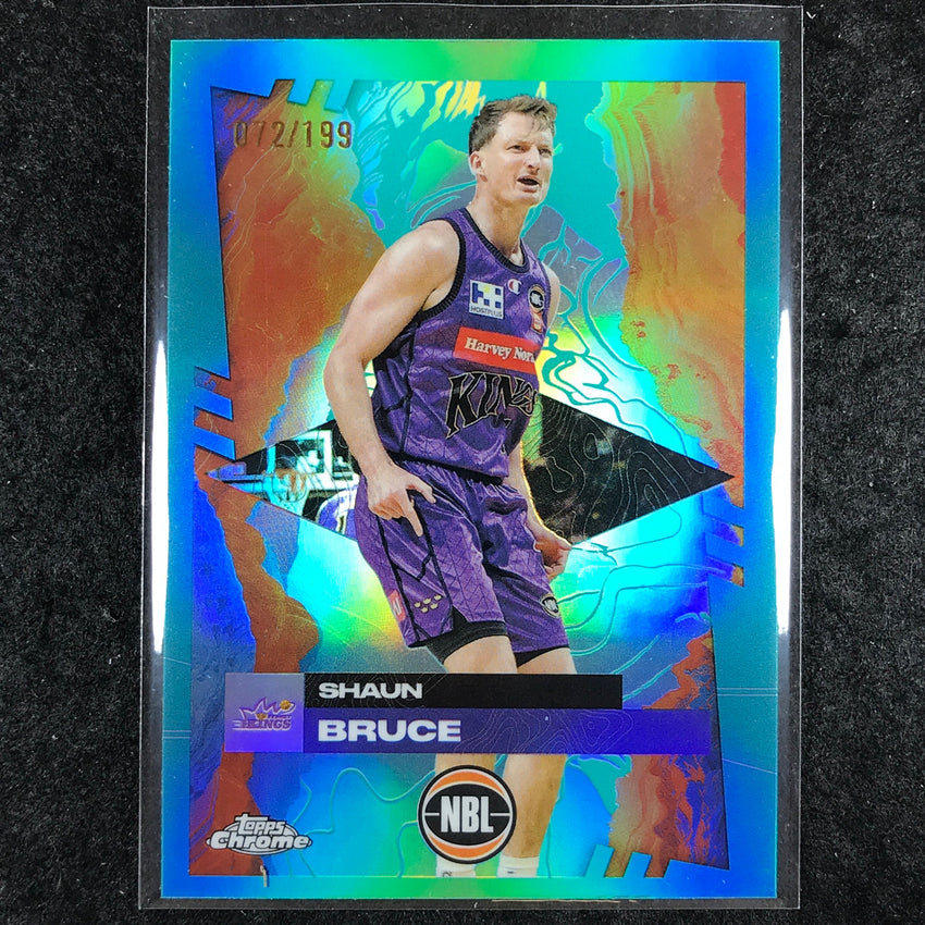 2024-25 Topps Chrome NBL SHAUN BRUCE Base Aqua /199 #85