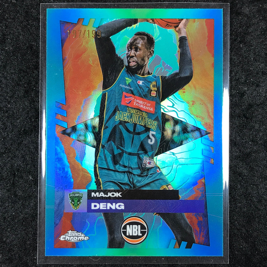 2024-25 Topps Chrome NBL MAJOK DENG Base Aqua /199 #96