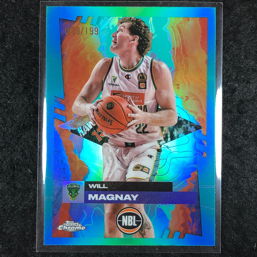 2024-25 Topps Chrome NBL WILL MAGNAY Base Aqua /199 #97
