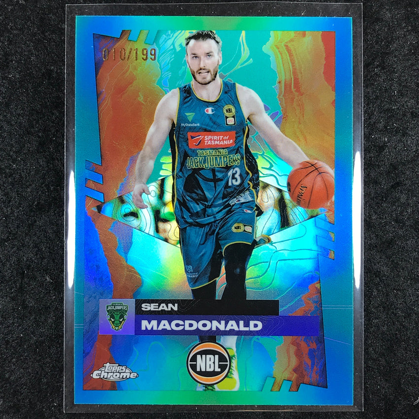 2024-25 Topps Chrome NBL SEAN MACDONALD Base Aqua /199 #98
