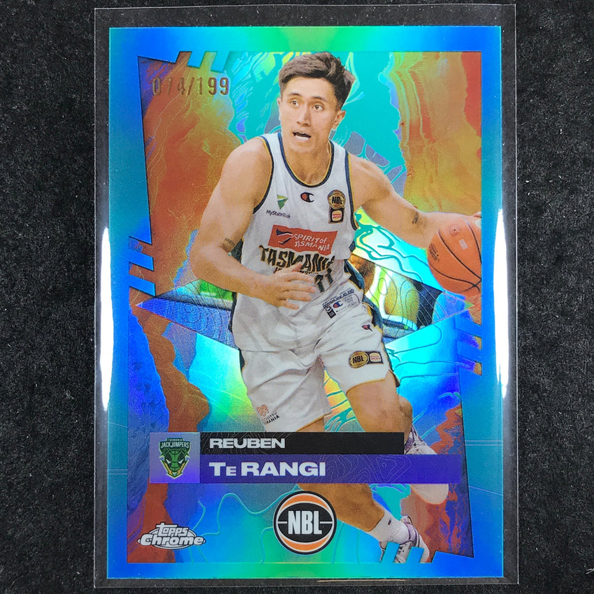2024-25 Topps Chrome NBL REUBEN TE RANGI Base Aqua /199 #99