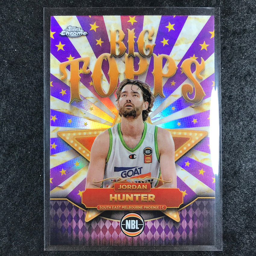 2024-25 Topps Chrome NBL JORDAN HUNTER Big Topps Refractor #18