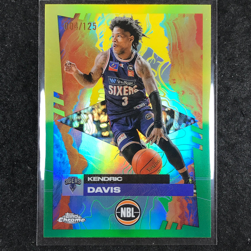 2024-25 Topps Chrome NBL KENDRIC DAVIS Base Golden Wattle /125 #6