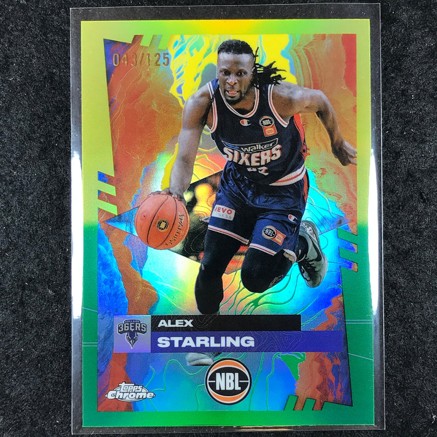 2024-25 Topps Chrome NBL ALEX STARLING Base Golden Wattle /125 #8