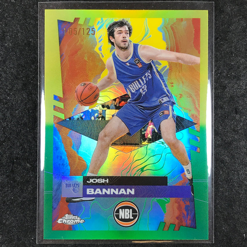 2024-25 Topps Chrome NBL JOSH BANNAN Base Golden Wattle /125 #12