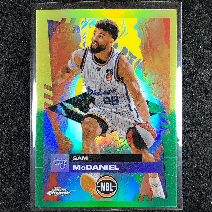 2024-25 Topps Chrome NBL SAM MCDANIEL Base Golden Wattle /125 #14