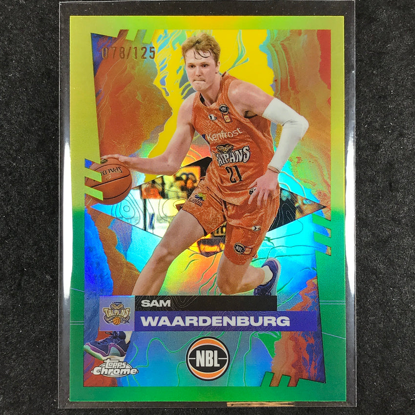2024-25 Topps Chrome NBL SAM WAARDENBURG Base Golden Wattle /125 #21