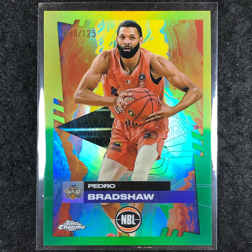 2024-25 Topps Chrome NBL PEDRO BRADSHAW Base Golden Wattle /125 #23