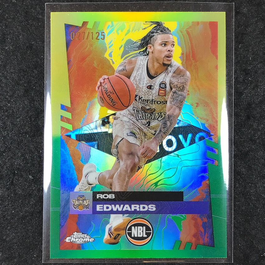 2024-25 Topps Chrome NBL ROB EDWARDS Base Golden Wattle /125 #24