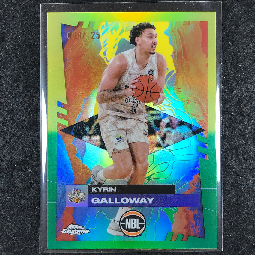2024-25 Topps Chrome NBL KYRIN GALLOWAY Base Golden Wattle /125 #27