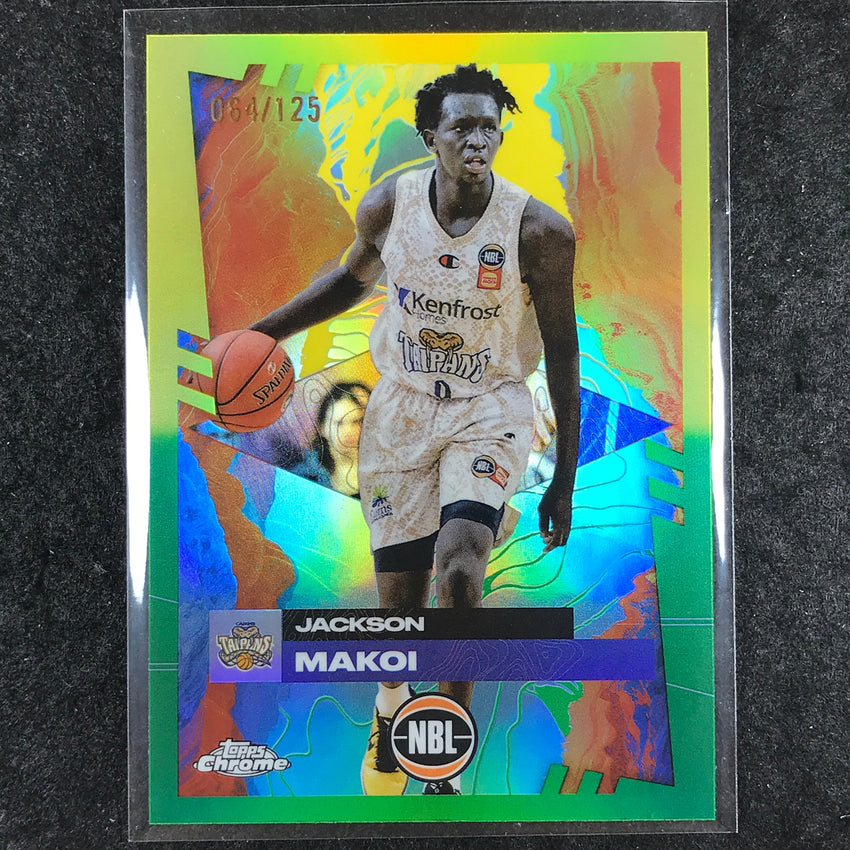 2024-25 Topps Chrome NBL JACKSON MAKOI Base Golden Wattle /125 #28