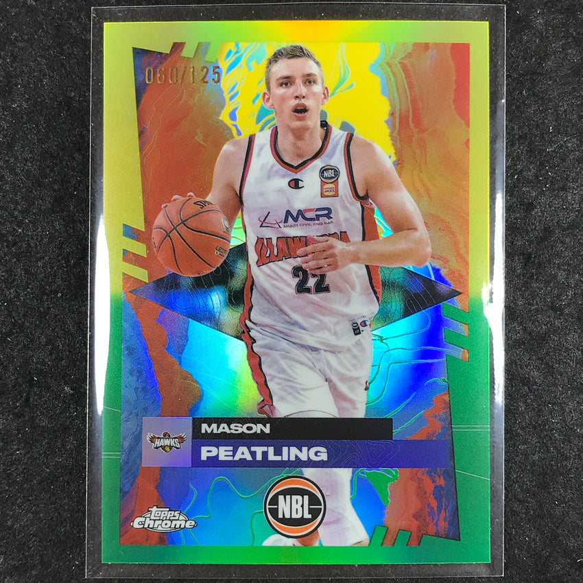 2024-25 Topps Chrome NBL MASON PEATLING Base Golden Wattle /125 #34
