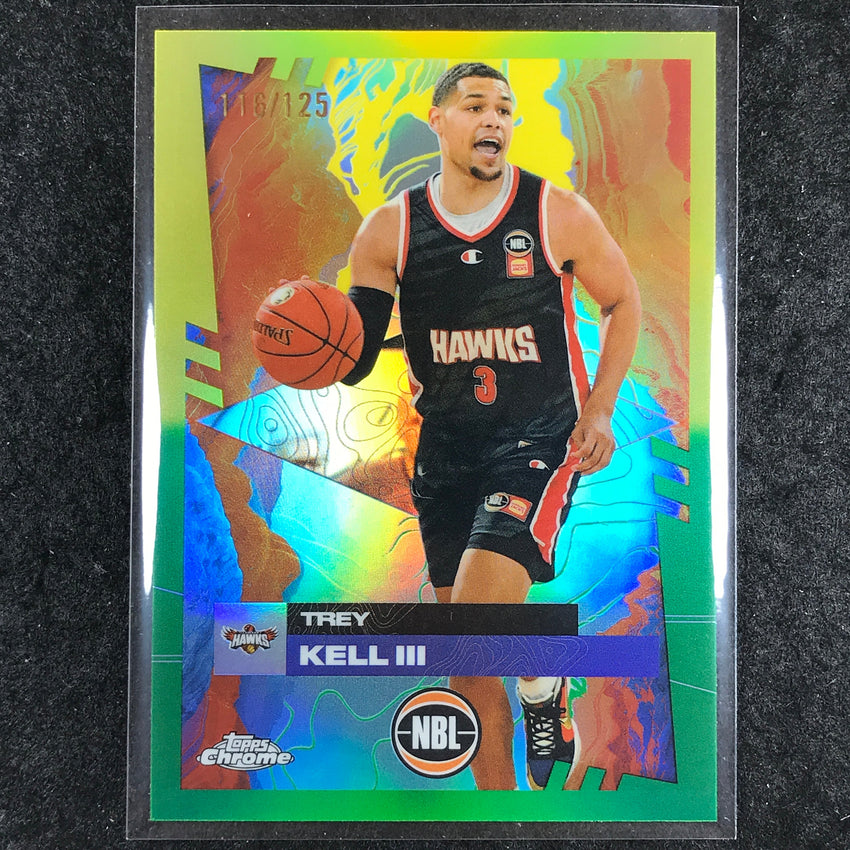 2024-25 Topps Chrome NBL TREY KELL III Base Golden Wattle /125 #37