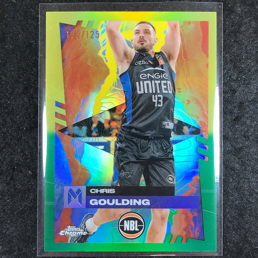 2024-25 Topps Chrome NBL CHRIS GOULDING Base Golden Wattle /125 #41