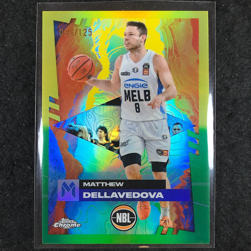 2024-25 Topps Chrome NBL MATTHEW DELLAVEDOVA Base Golden Wattle /125 #43