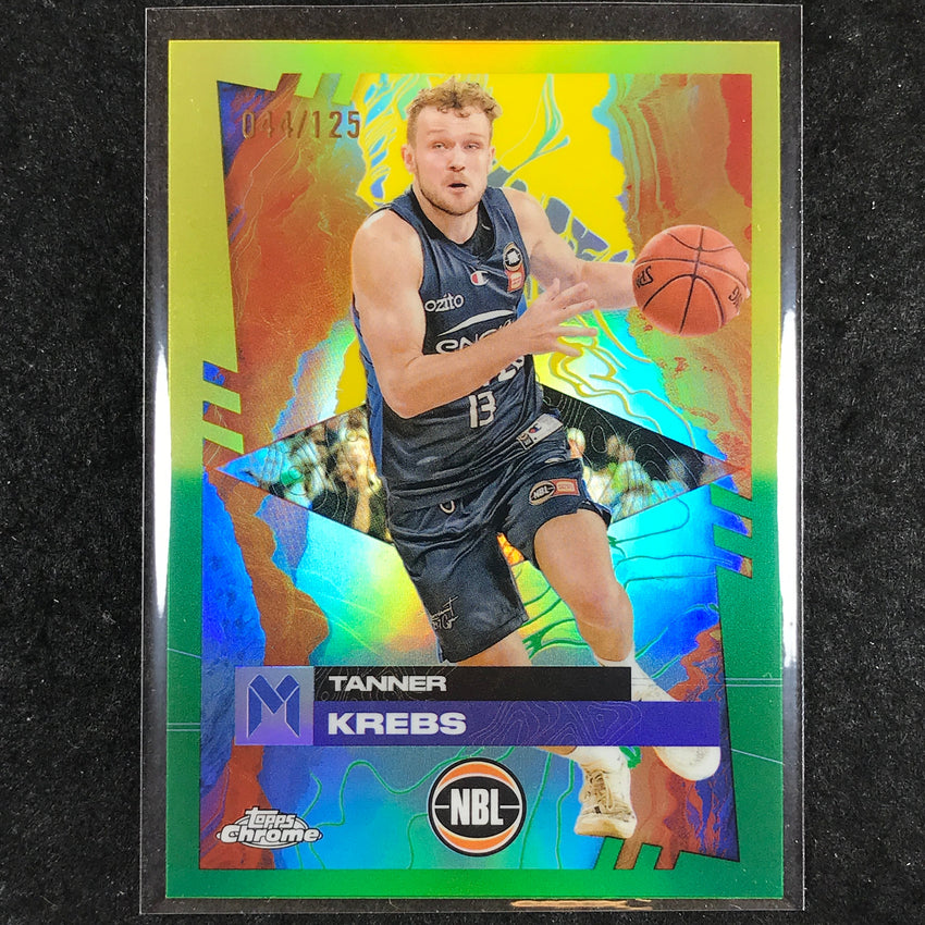 2024-25 Topps Chrome NBL TANNER KREBS Base Golden Wattle /125 #47