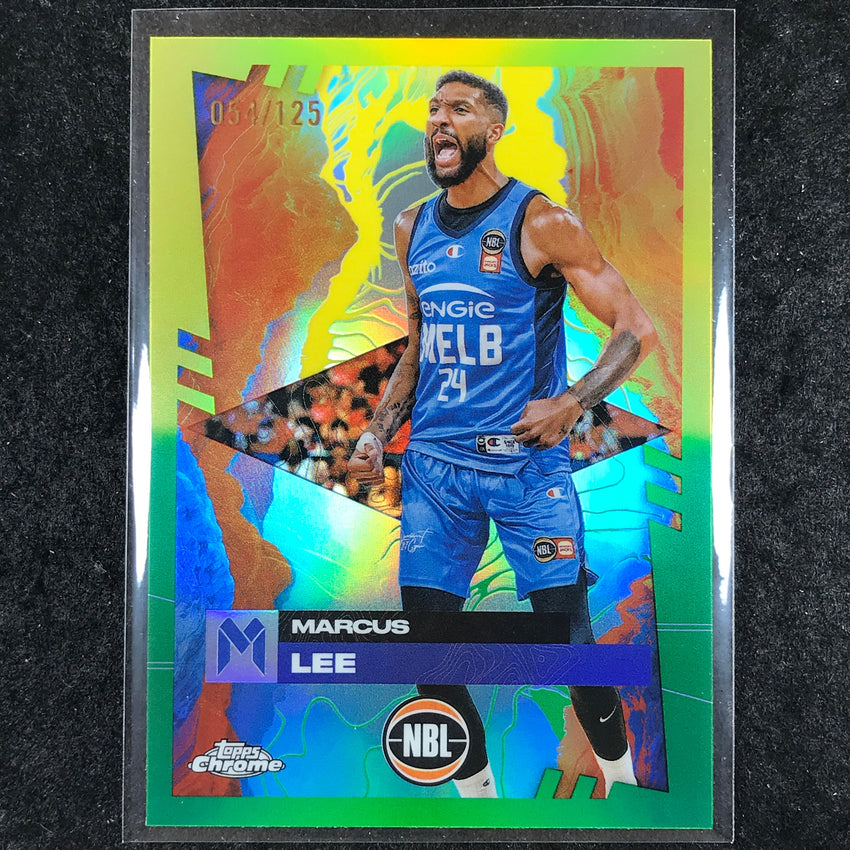 2024-25 Topps Chrome NBL MARCUS LEE Base Golden Wattle /125 #48